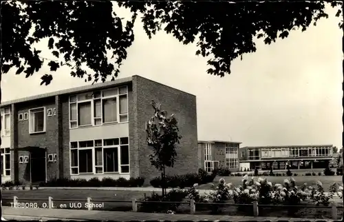 Ak Terborg Gelderland, O.L. en ULO School