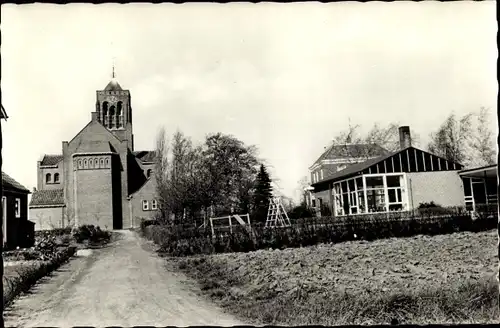 Ak Azewijn Gelderland, Kindergarten, Kirche