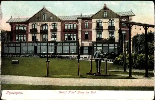 Ak Nijmegen Gelderland, Groot Hotel Berg en Dal