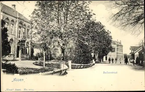 Ak Assen Drenthe Niederlande, Beilerstraat