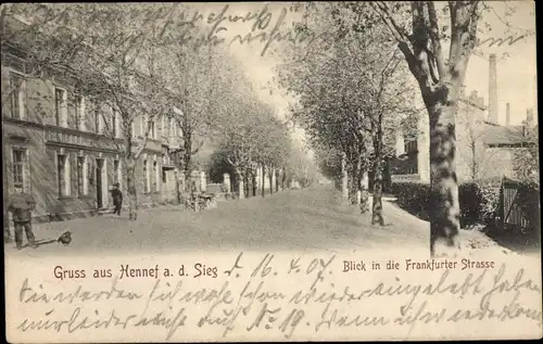 Ak Hennef an der Sieg, Frankfurter Straße