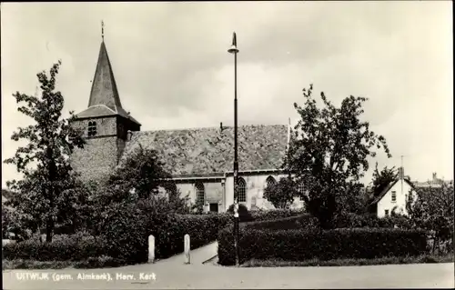 Ak Uitwijk Nordbrabant, Herv. Kerk