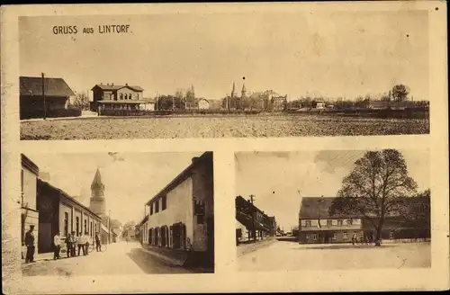 Ak Lintorf Ratingen im Kreis Mettmann, Restaurant Albert Kaiser Nachf., Ortsansichten