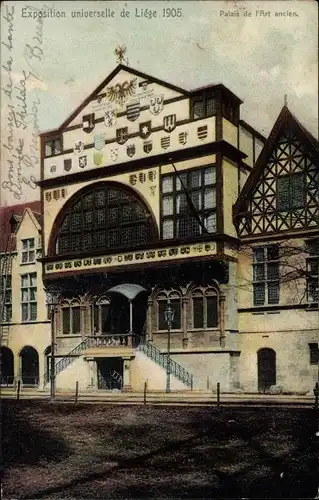 Ak Liége Lüttich, Exposition Universelle, Weltausstellung 1905, Palais de l'Art ancien
