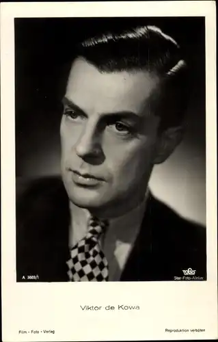 Ak Schauspieler Viktor de Kowa, Portrait