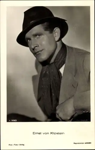 Ak Schauspieler Ernst von Klipstein, Portrait