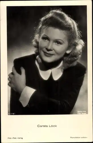 Ak Schauspielerin Carsta Löck, Portrait