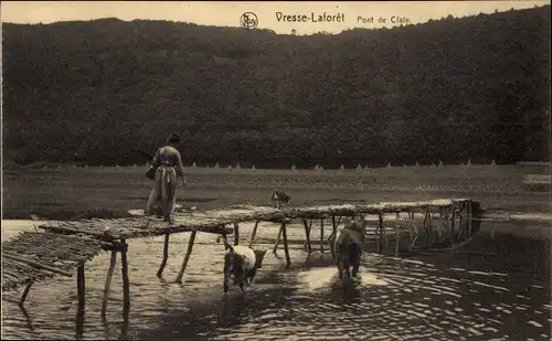 Ak Lafôret Vresse sur Semois Wallonien Namur, Pont de claie