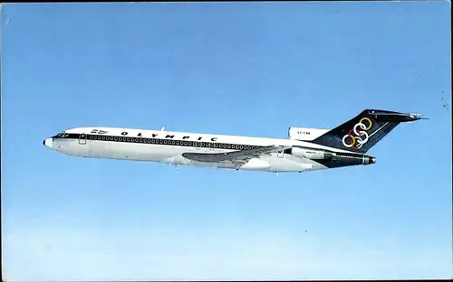 Ak Griechisches Passagierflugzeug, Olympic Airways, Boeing 727 200