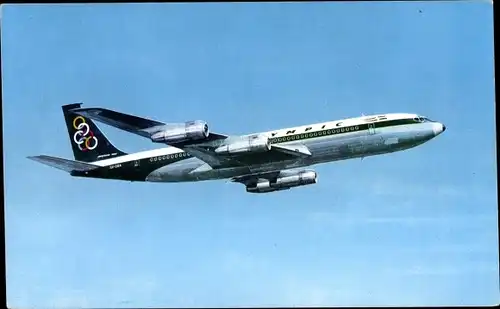 Ak Griechisches Passagierflugzeug, Olympic Airways, Boeing 707 320