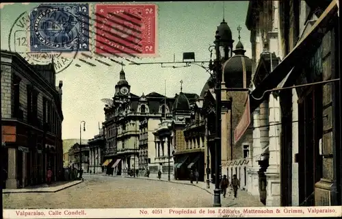Ak Valparaíso Chile, Calle Condell