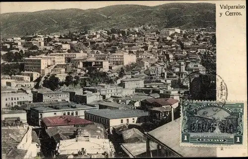 Ak Valparaíso Chile, Panorama y Cerros