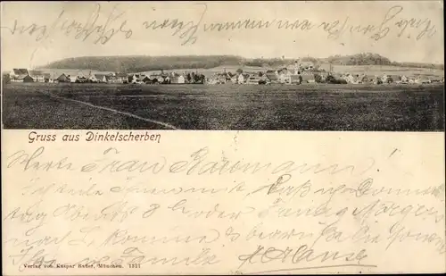 Ak Dinkelscherben in Schwaben, Totalansicht