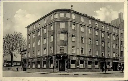 Ak Augsburg in Schwaben, Restaurant und Bierhallen Bayrischer Hof, Bahnhofstraße 3