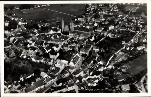 Ak Moosburg an der Isar, Luftaufnahme