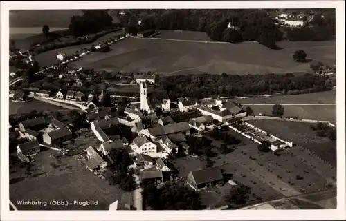 Ak Winhöring in Oberbayern, Flugbild