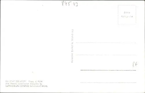 Ak Winhöring in Oberbayern, Flugbild
