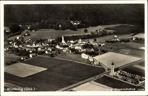 Ak Winhöring in Oberbayern, Luftaufnahme