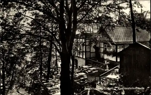 Ak Augustusburg Erzgebirge, Kunnerstein-Baude
