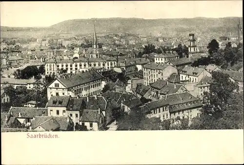 Ak Saarbrücken a.d. Saar, Panoramablick auf die Stadt