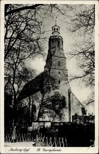 Ak Amberg in der Oberpfalz Bayern, St. Georgskirche