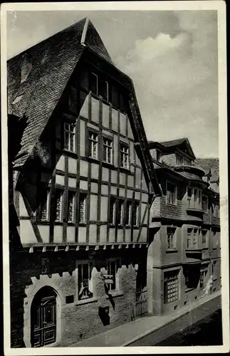 Ak Bacharach am Rhein, Haus Sickingen, Fachwerkhaus