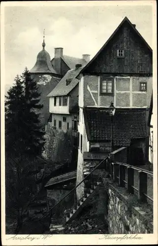 Ak Arnsberg im Sauerland Westfalen, Kaiserpförtchen, Treppe