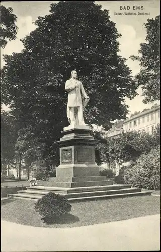 Ak Bad Ems an der Lahn, Kaiser-Wilhelm-Denkmal