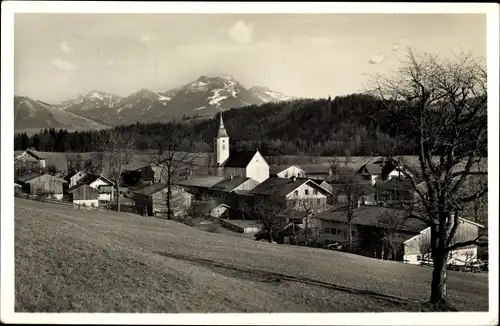 Ak Parsberg Miesbach Oberbayern, Panorama mit Breitenstein und Wendelstein