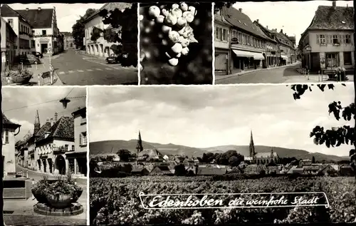 Ak Edenkoben in der Pfalz, die weinfrohe Stadt, Straßenansichten