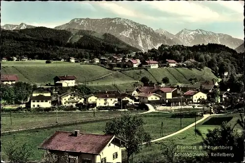 Ak Eisenärzt Siegsdorf in Oberbayern, Rauschberg, Sonntagshorn und Reifelberg, Panorama