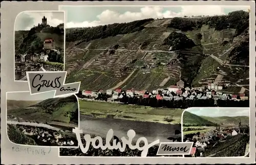 Ak Valwig an der Mosel, Panorama