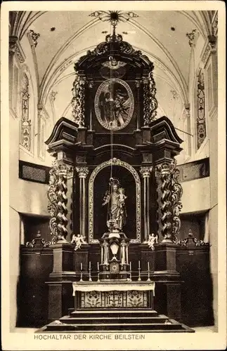 Ak Beilstein an der Mosel, Hochaltar der Kirche