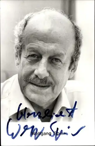 Ak Schauspieler Wolfgang Spier, Portrait, Autogramm