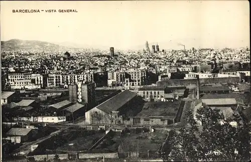 Ak Barcelona Katalonien, Vista General
