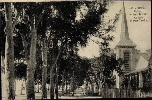 Ak Suez Ägypten, Eglise de Port-Tewfik