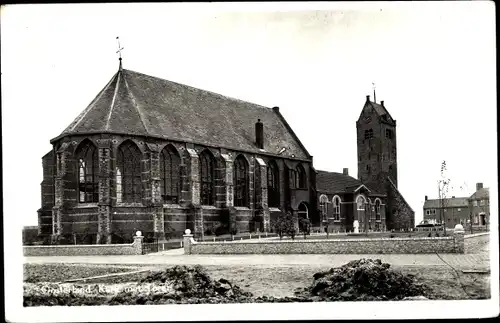 Ak Oosterland Wieringen Nordholland, Kerk met Toren