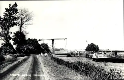 Ak Opmeer Nordholland, Wipbrug Nieuweweg