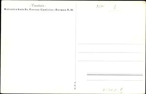 Ak Bergen aan Zee Bergen Nordholland Niederlande, Retraitehuis St. Petrus Canisius