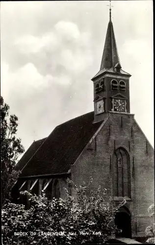 Ak Broek op Langedijk Nordholland Niederlande, Ned. Herv. Kerk