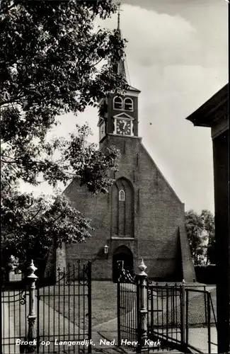 Ak Broek op Langedijk Nordholland Niederlande, Ned. Herv. Kerk