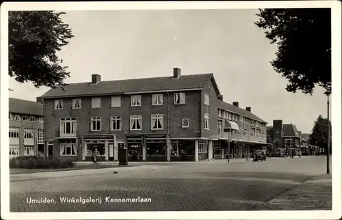 Ak IJmuiden Ymuiden Velsen Nordholland, Winkelgalerij Kennemerlaan