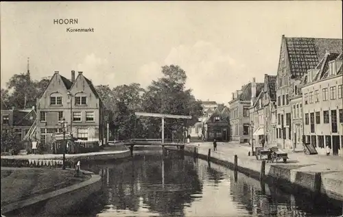 Ak Hoorn Nordholland Niederlande, Korenmarkt