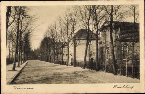 Ak Wormerveer Nordholland Niederlande, Wandelweg