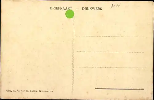 Ak Wormerveer Nordholland Niederlande, Wandelweg