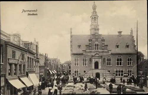 Ak Purmerend Nordholland, Stadhuis