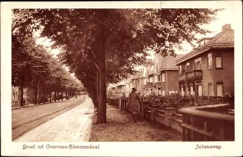 Ak Overveen Bloemendaal Nordholland Niederlande, Julianaweg
