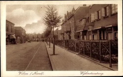 Ak Velsen Nordholland Niederlande, Wijkerstraatweg, Straßenpartie