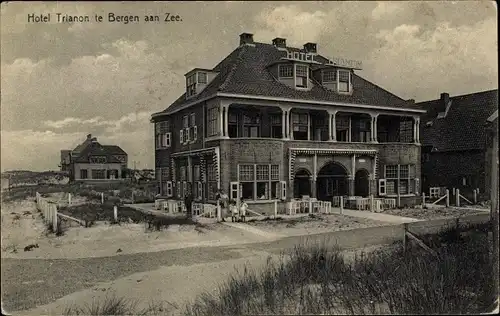 Ak Bergen aan Zee Nordholland Niederlande, Hotel Trianon