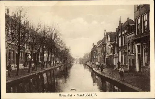 Ak Maassluis Südholland, Noordvliet